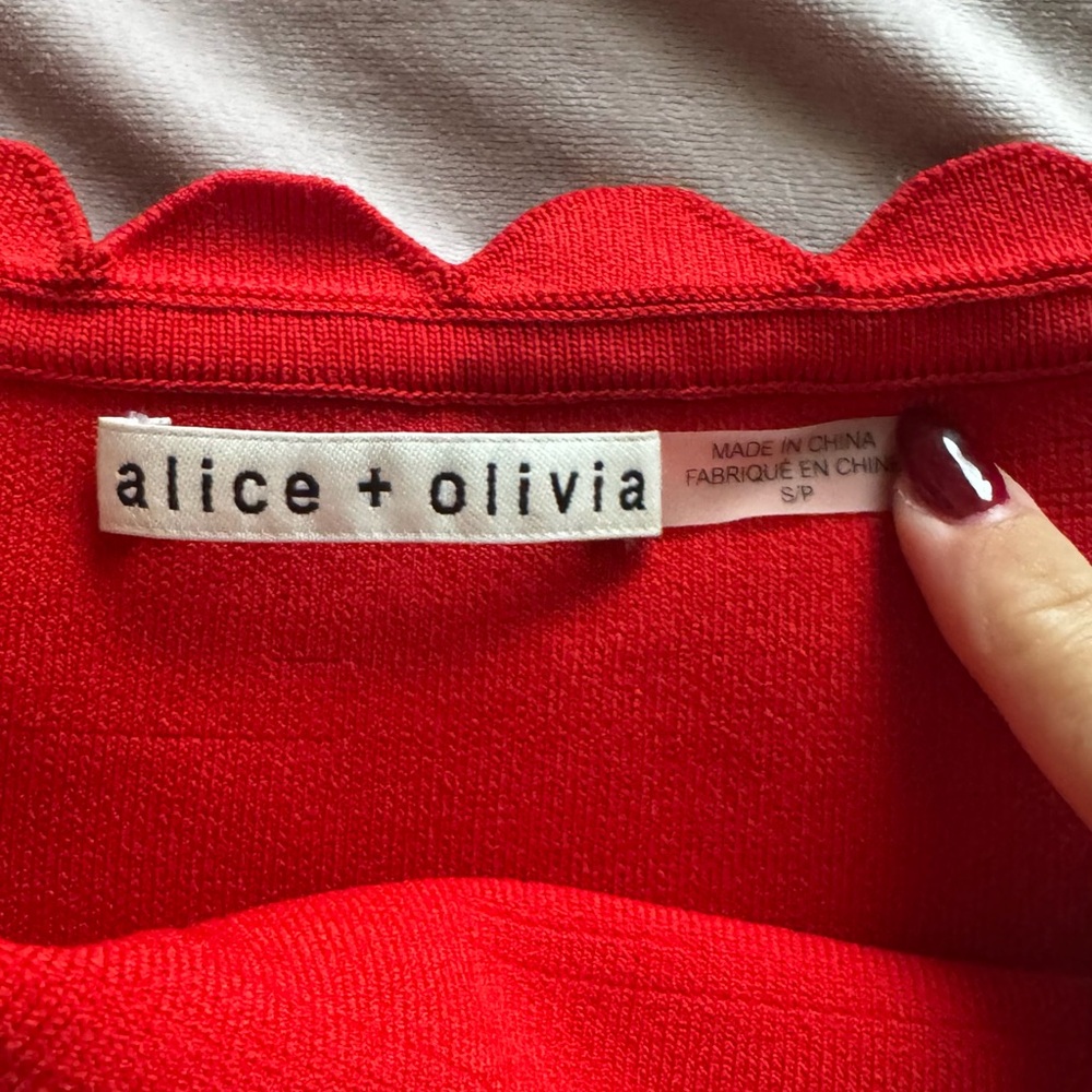 Red Off-Shoulder Ruffle Top - Picture 2 of 3